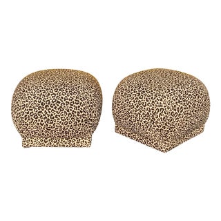 1980s Vintage Ottomans - a Pair For Sale