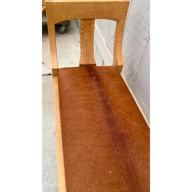 Panache Designs Klismos Bench W/ Hair on Hide For Sale In Palm Springs - Image 6 of 6