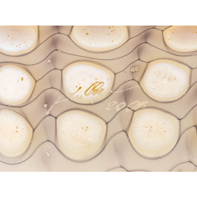 Glass Tom Philabaum Iridescent Glass Vase, 2006 For Sale - Image 7 of 7