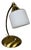 Vintage Brass and Opaline Table Lamp, 1950s For Sale