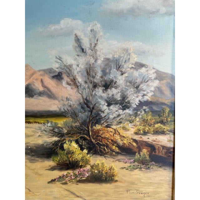 Palm Springs, California Mid Century Desert Landscape Painting For Sale - Image 4 of 10