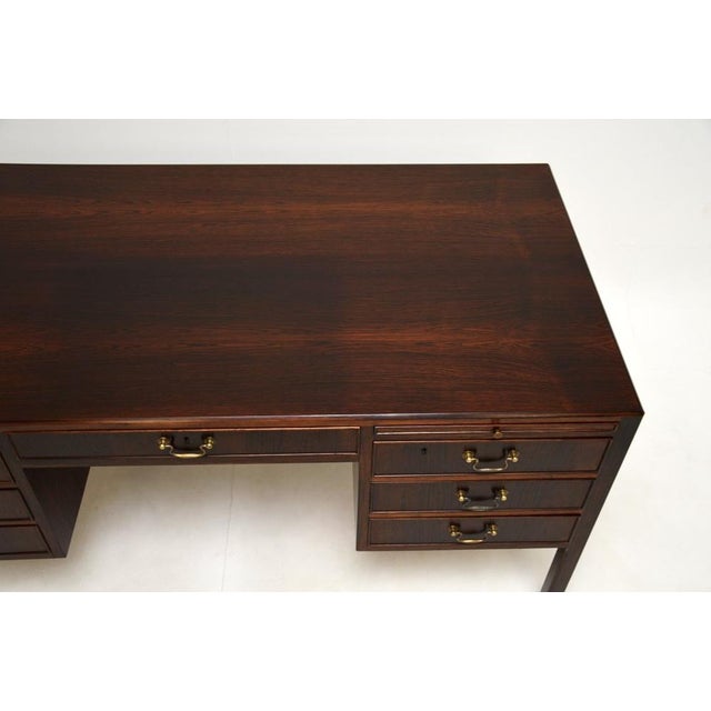 Danish Desk attributed to O. Bank Larsen, 1950s For Sale - Image 10 of 15