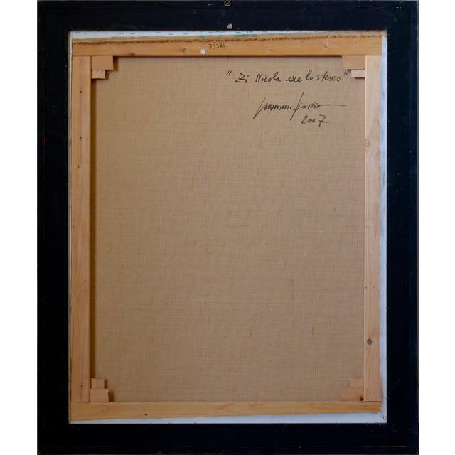 Massimo d'Orta, Zi Nicola Esce Lo Stesso, 2007, Oil on Canvas For Sale - Image 7 of 8