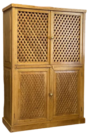 Antique Rustic Pine Cabinet