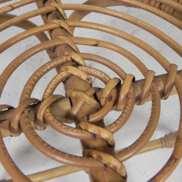 Bamboo Dining Table Chair, 1950s For Sale - Image 6 of 18