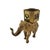 Folk Art Late 20th Century Folk Art Heavy Brass Elephant Statue Pair, Indian, 8.5"h For Sale - Image 3 of 10
