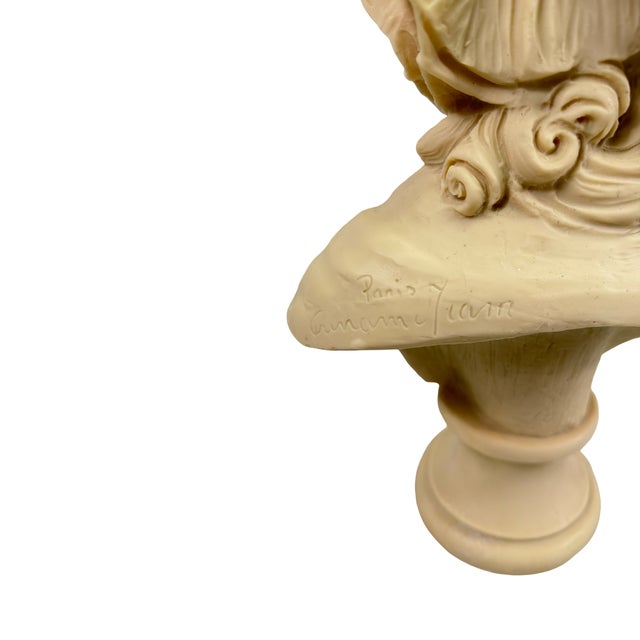 French Sculptural Bust of Young French Girl by Grinham Niam For Sale - Image 3 of 5