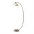 Luna Bella Chairside Arc Floor Lamp - 60", Matte White/Gold-Leaf Shade, Weathered Brass, Marble Base, Floor Dimmer For Sale In Los Angeles - Image 6 of 17