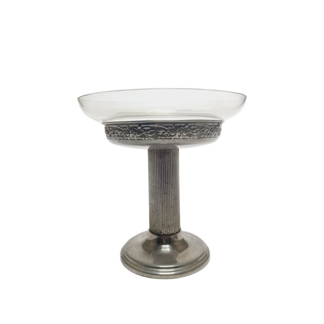 Art Nouveau Bowl on Stand, Former Czechoslovakia, 1900s For Sale - Image 4 of 9