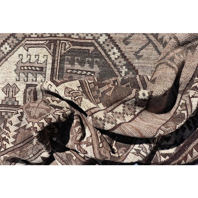 Antique Ersari Rug With Traditional Gul Motifs and Subtle Colors 10'9 X 18'3 For Sale - Image 11 of 12