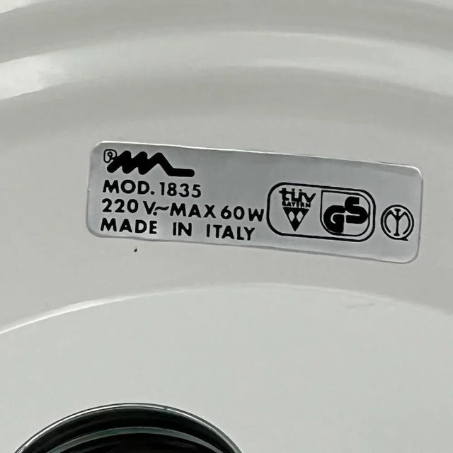 Coupe 1835 Hanging Lamp in Glossy Red Hue by Elio Martinelli for Martinelli Luce, 1970s For Sale - Image 9 of 11