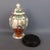 1950s Vintage Hand-Painted Potiche Porcelain Vase with Wooden Base, 1950s For Sale - Image 5 of 16