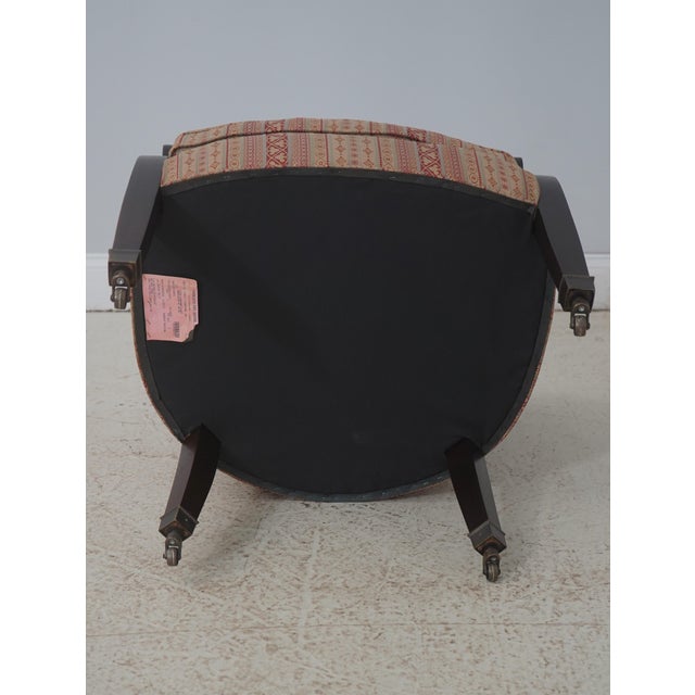 Pair of Hancock & Moore Upholstered Tub Barrel Back Chairs For Sale - Image 16 of 18