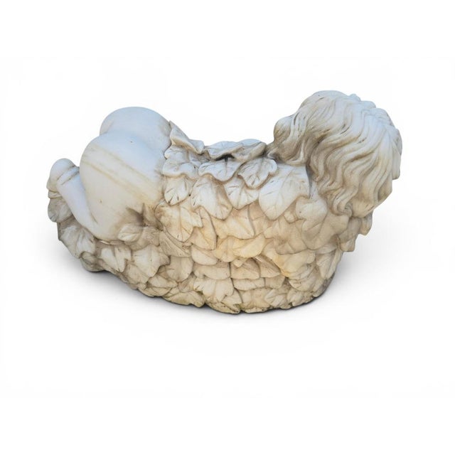 Italian Artist, Cherub Sculptures, Late 20th Century, Marble, Set of 2 For Sale - Image 9 of 11