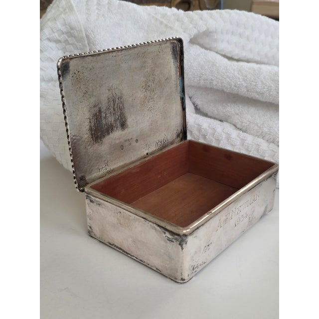 Danish Silver Box by Carl M. Cohr 83% Silver Purity For Sale - Image 15 of 15