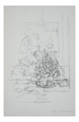 A. Giacometti, Vaso con Pianta, 1963, Lithograph