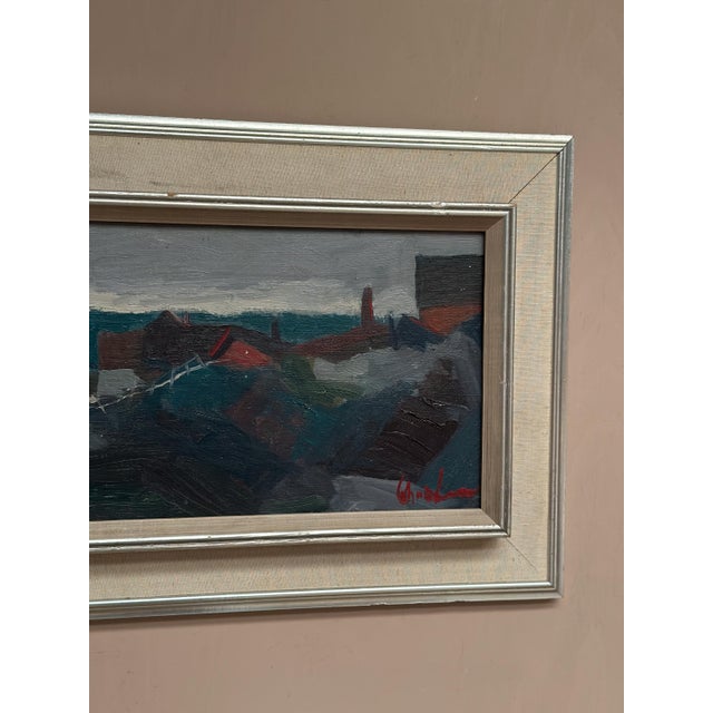 Kai Christensen, Coastal Landscape, 1950s, Oil Painting on Canvas, Framed For Sale - Image 14 of 18