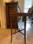 Hollywood Regency Vintage Grand Rapids Mahogany Oval Side Table With Leather For Sale - Image 3 of 4