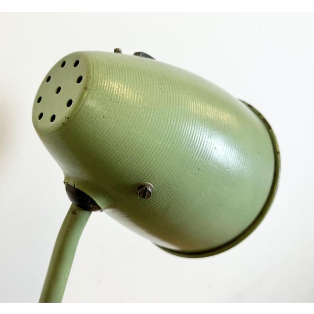 Industrial Green Workshop Table Lamp, 1960s For Sale - Image 12 of 18