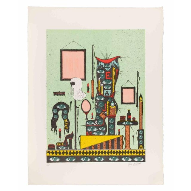 Screen print realized by Guy Harloff in 1970s. Hand signed and numbered in pencil. Edition of 25. Very good condition. A...