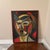 Vintage Italian Abstract Portrait Painting ~ Framed For Sale In Atlanta - Image 6 of 10