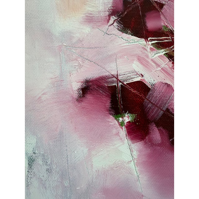 Abstract Hibiscus Abstract Expressionist Painting For Sale - Image 3 of 4