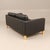 Karlstad Black Leather Sofa from Ikea For Sale - Image 3 of 7