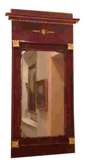 19th Century Mahogany French Mirror