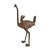 African Vintage Bronze Benin Ostrich For Sale - Image 3 of 7