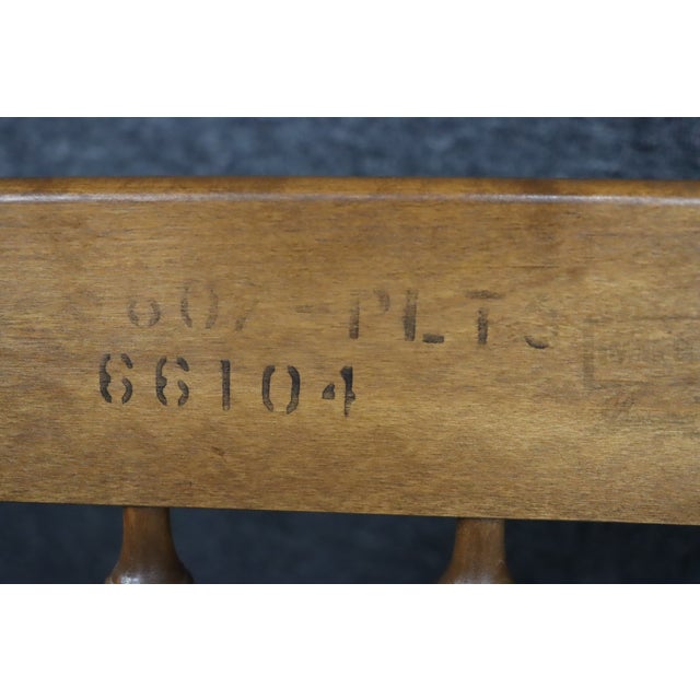 Ethan Allen American Maple King Size Bootjack Headboard For Sale - Image 9 of 10
