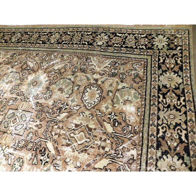 1930s Antique Persian Mahal Rug. 10'2"x 13'10" For Sale - Image 5 of 18