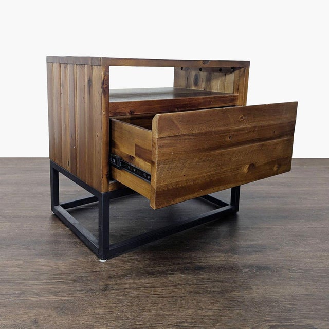 West Elm Pair of West Elm Logan Nightstands For Sale - Image 4 of 11