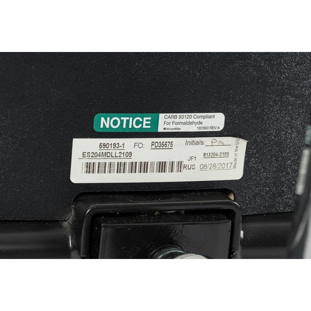 Eames Herman Miller Time Life Black Leather Office Chair 2017 For Sale - Image 13 of 14