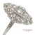 Metal Vintage Platinum (950) Natural Diamond Old Cut Ring, Size 8 For Sale - Image 7 of 13