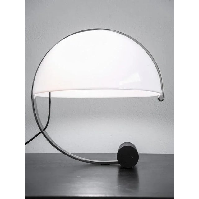 Metal Vintage Half Sphere Table Lamp from Stilnovo, 1960 For Sale - Image 7 of 9