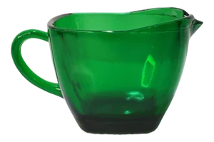 Mid Century Anchor Hocking Forrest Green Charm Creamer