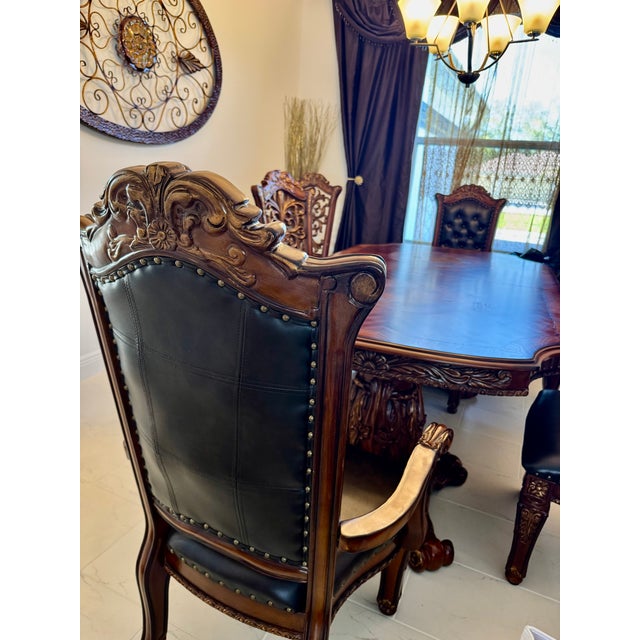 Acme Attributed Vendome Double Pedestal Dining Table For Sale - Image 4 of 18
