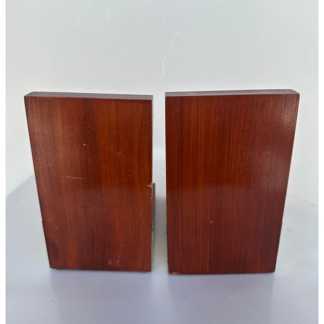 English Vintage Olde World Spinning Globe Bookends For Sale - Image 3 of 7