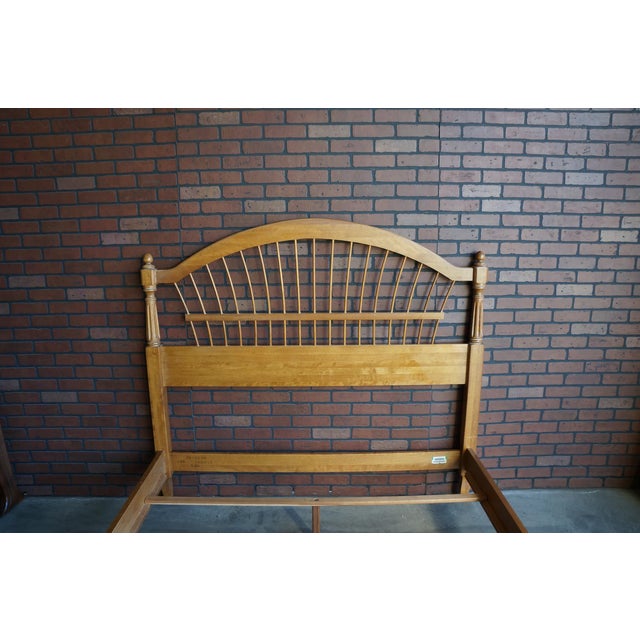 Ethan Allen Country French Queen Wheatback Bed Chairish