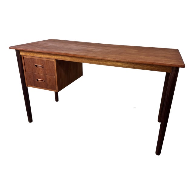 Mid-Century Danish Teak Desk, 1950s For Sale