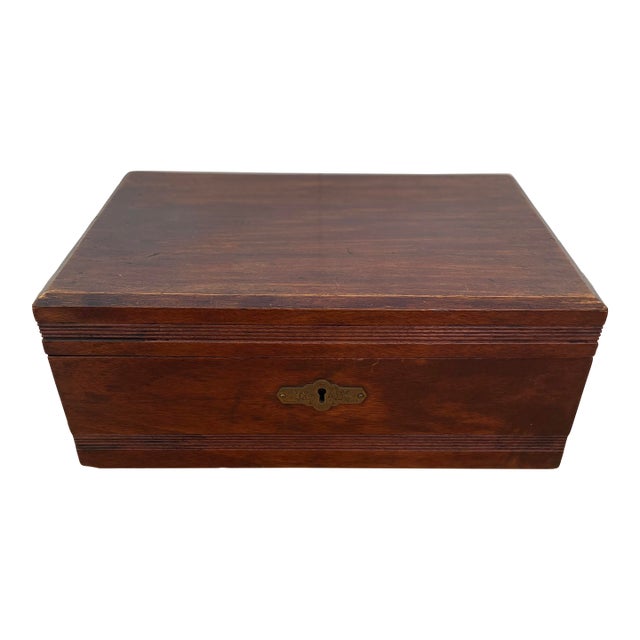 Antique Mahogany Writing Box For Sale