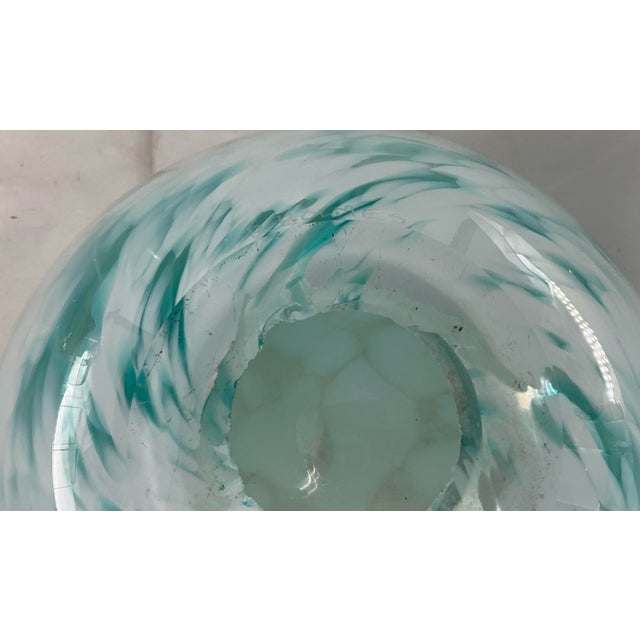 Unusual Double Walled Art Glass Bowl by J.P.Holmes for Chatham Glass Co. For Sale - Image 10 of 12