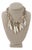 Vintage 1990s Artist Made Mother of Pearl Beaded Necklace For Sale