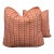 Schumacher Tarnby Stripe Box Pillow Pair Geometric For Sale
