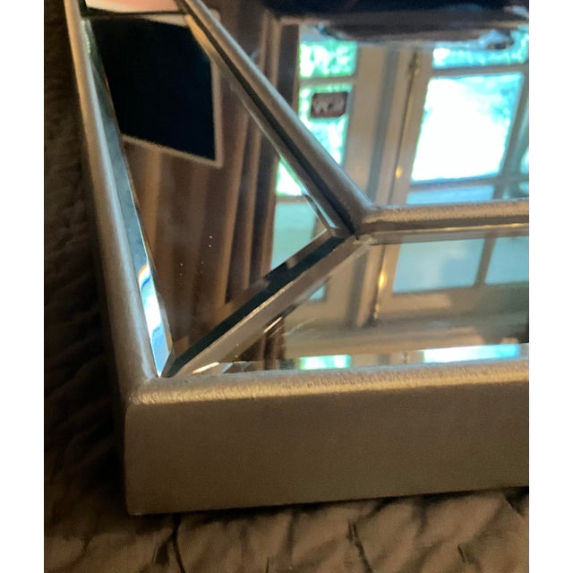 Modern Beveled Mirror Frame and Beveled Mirror.