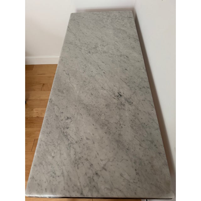 Italian Carrara Marble/ Forged Pewter Desk We purchased this desk in 2022 from RH and have used it sparingly over the last...