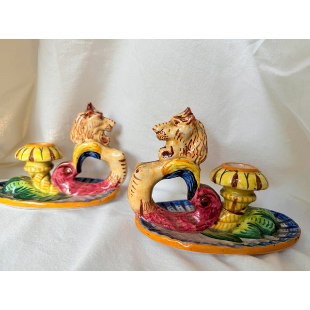 Vintage Mid-Century Modern, 1950s Italian Majolica Griffin ...