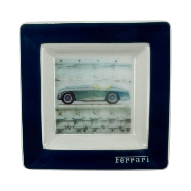 Late 20th Century Ferrari 250 Testa Rossa Sports Car Porcelain Ashtray For Sale - Image 11 of 12