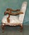 Antique French Walnut Armchair with Silk Damask Upholstery, 1880s For Sale - Image 13 of 17