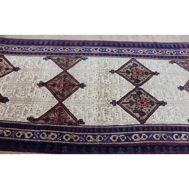 Antique Persian Serab Serapi Carpet, 4'6" X 10'4" For Sale In Chicago - Image 6 of 13